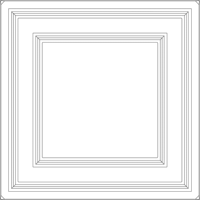 Modern Grid Ceiling Tile (2x2)